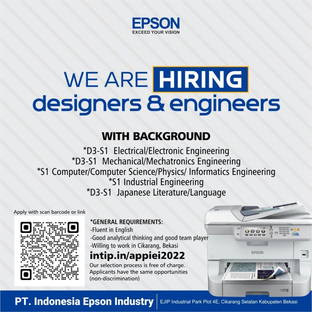 PT Indonesia Epson Industry Portal Alumni Universitas Gadjah Mada